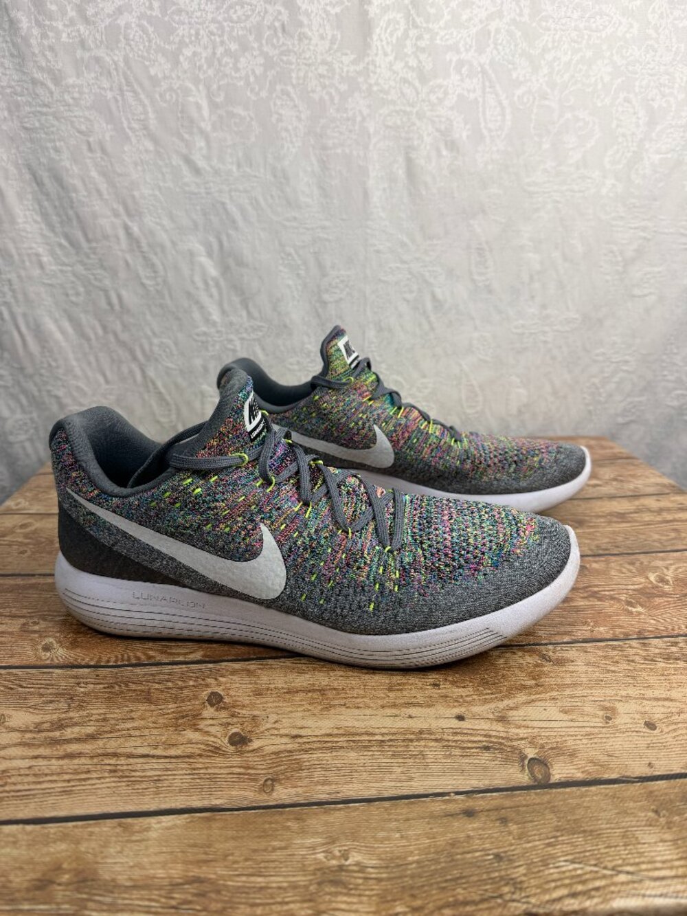 Nike LunarEpic Low Flyknit 2 Multicolor Men’s Running Shoes Size 13 Nike